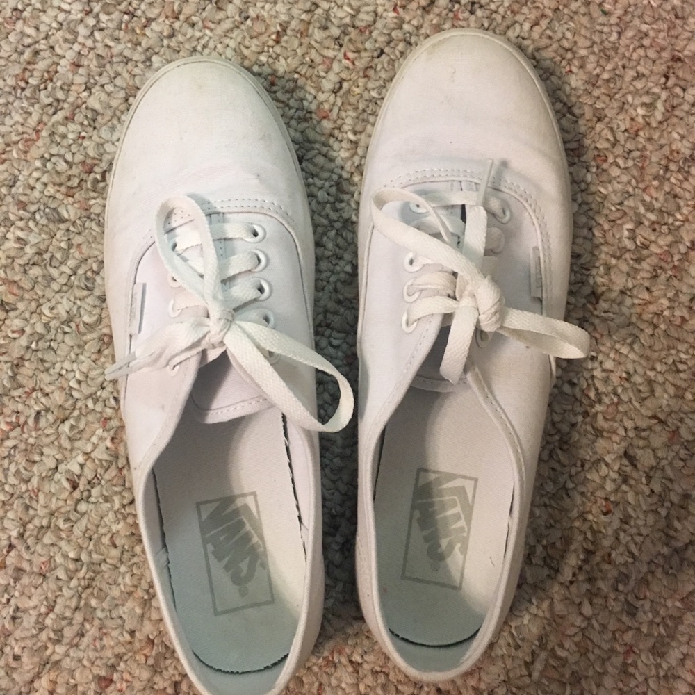 White Vans size 9